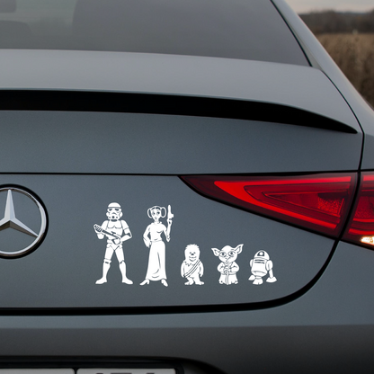 Pegatina Familia Star War