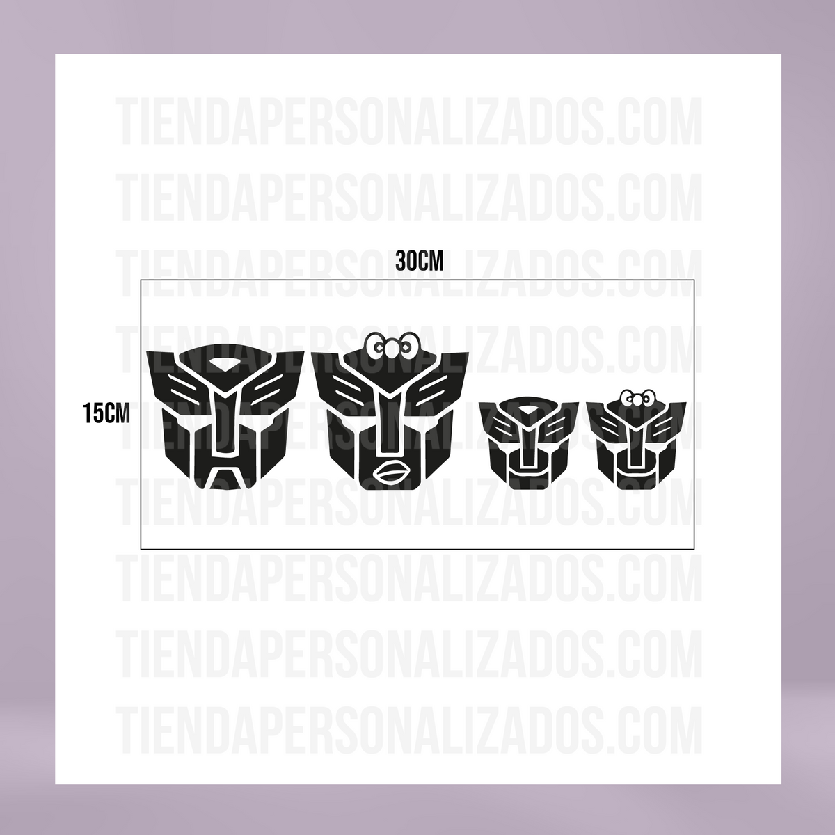 Pegatina Familia Transformers